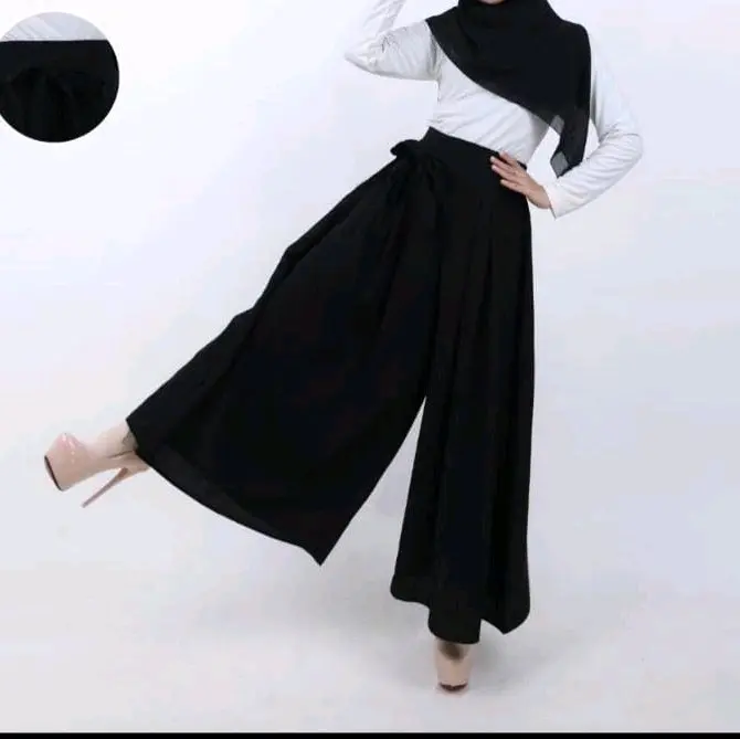 Anaya Kulot Celana Rok Jumbo Bahan Wolfis