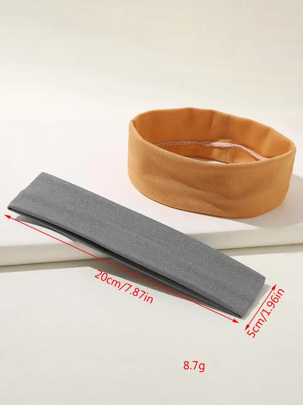 Solid Color Hair Band, Simple Wide Band Hair Band for Women & Girls, Fashion Hair Accessories for Gym Workout Running 1