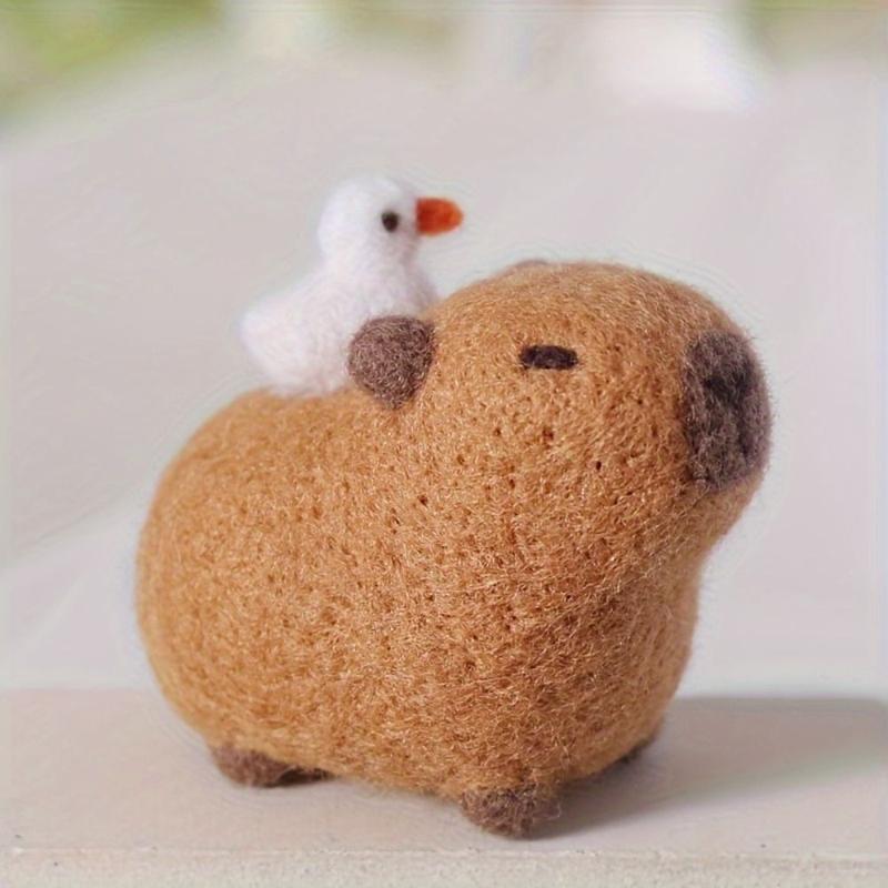 Product Introduction of Creative DIY Water Lazy Wool Felt Material Package Non-finished Animal Felting Kit Wool Felt Art Craft Wool Felt Gift Pendant Friends 10