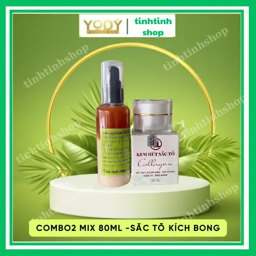 Combo Mix tái tạo  2 sản phẩm gồm Mix tái tạo 80ml +kem hút sắc tố 10g
