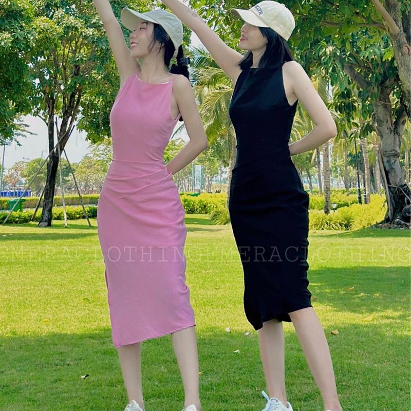 Váy Body Emedress màu Đen chất xốp tăm mềm mại, nhẹ và sang trọng Nữ Đầm Voi Voan Women