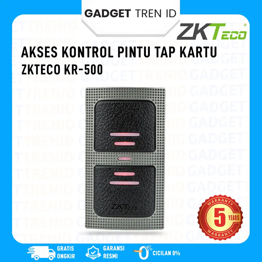 Akses Kontrol Pintu ZKTECO KR500 RFID Proxi 125KHZ Dan Mifare 13.56MHZ Red