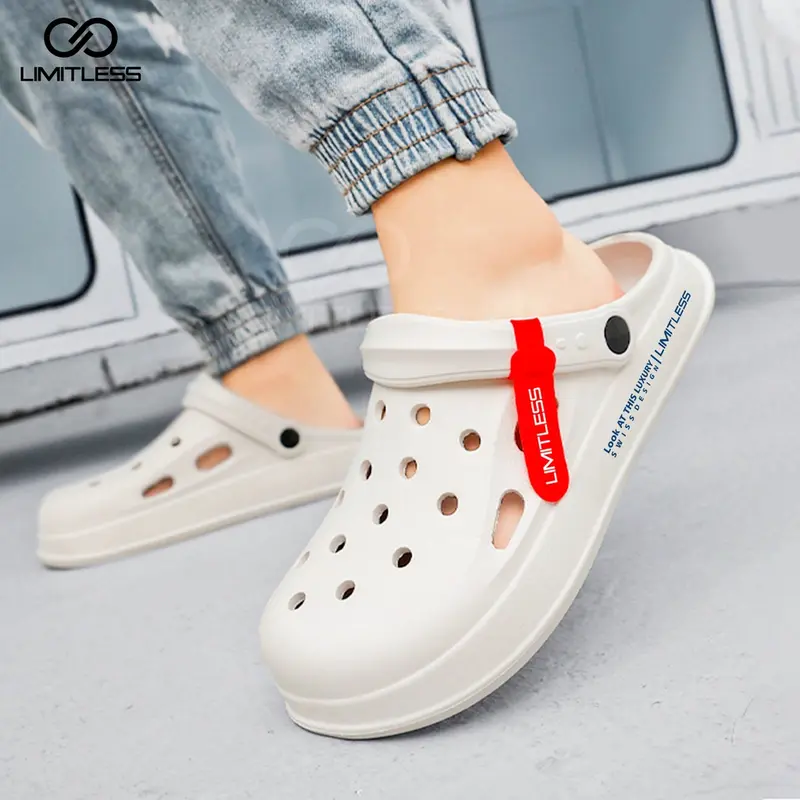 Sandal Baim Pria Modis Kasual Sendal Slip On Cowok Kekinian Bertekstur Karet Nyaman 8