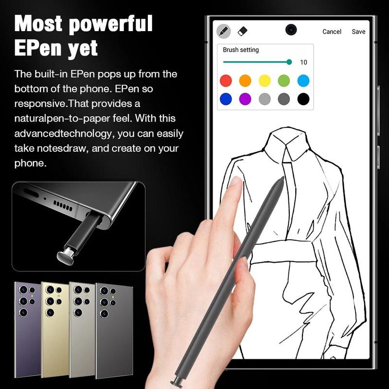 SOYES 6.75 Inch Smartphone, 128GB ROM+4GB RAM, 4G Network, Octa Core Processor, Dual SIM, 4000mAh Battery, Built-in Stylus, Digital, Camera, Portable 3