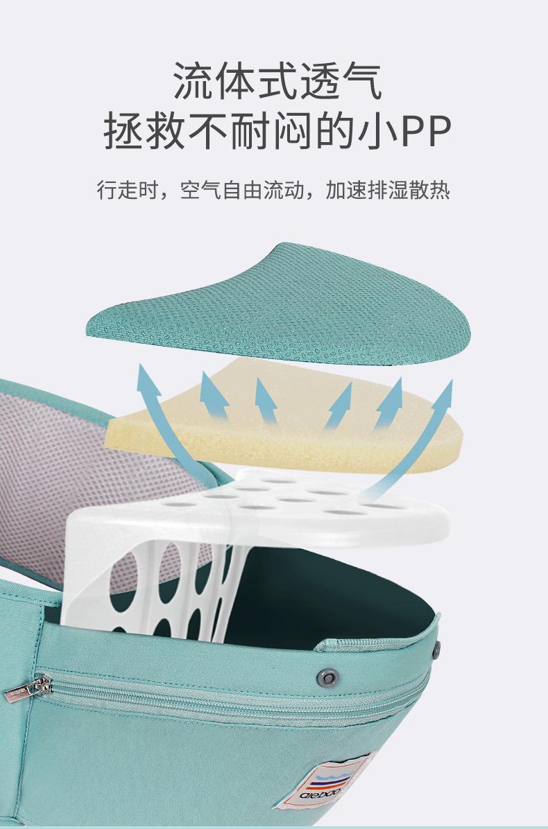 Product Introduction of In Stock Baby Carrier for Going out Baby Carrier Convenient in Stock Baby Carrier for Going out Baby Carrier Convenient Baby Carrier for Waist Stool Storage Baby Waist Stool Waist Stool Horizontally Holding Style Front and Back Two Use Baby Holding Artifa 20