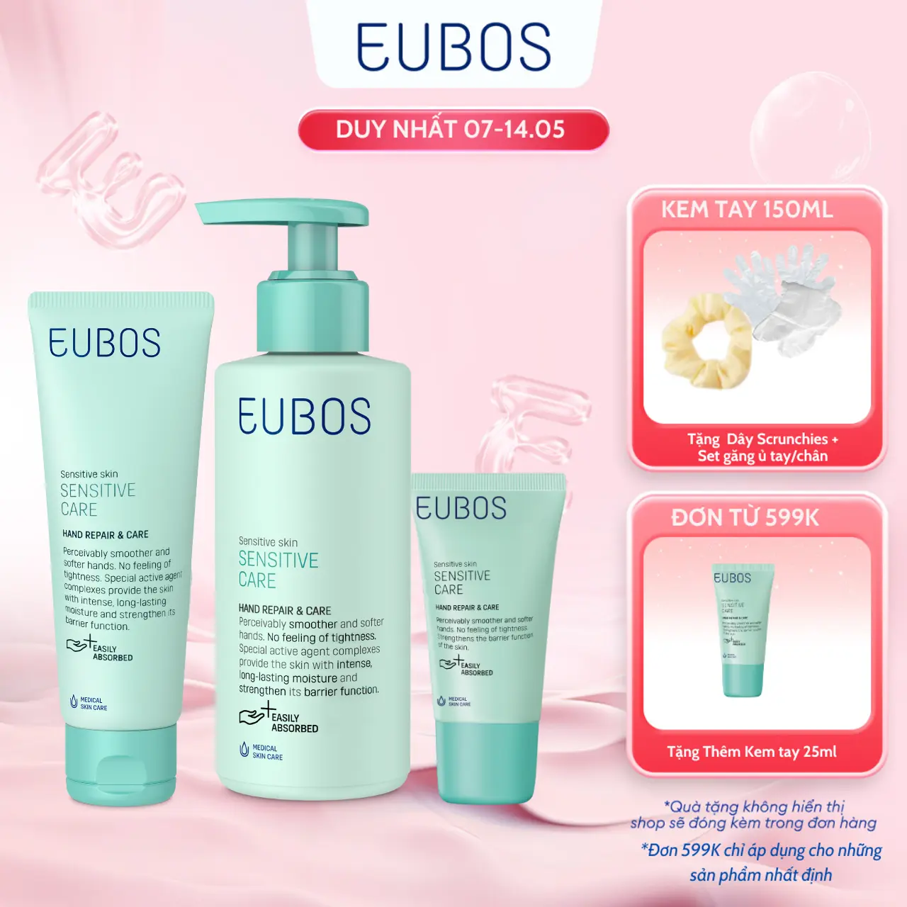Kem Dưỡng Da Tay EUBOS Giúp Mềm Mịn, Dưỡng Ẩm Chuyên Sâu An Toàn Cho Da Nhạy Cảm