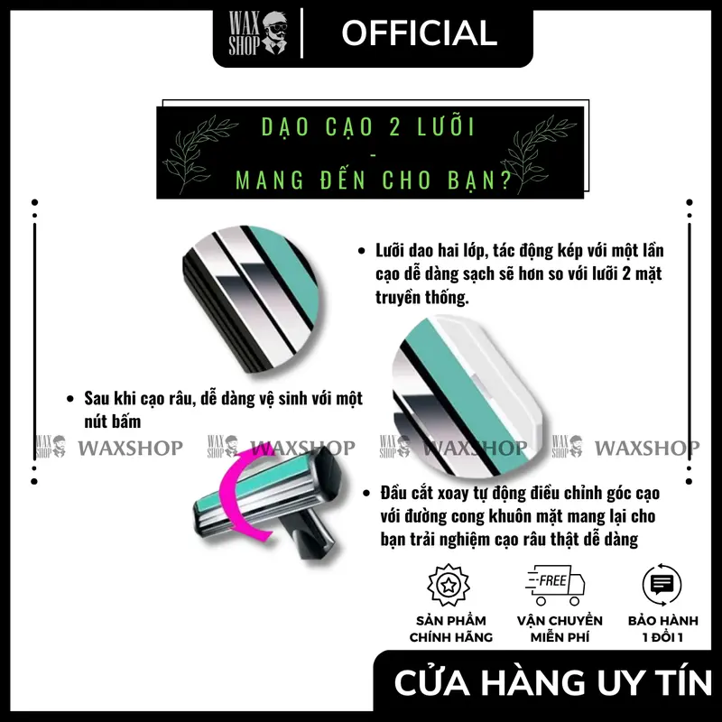 [ Mẫu Mới 2023 - Full Line ] Dao Cạo Râu Gilleitt Mach Classicc - Kèm 36 luoi + Lọ Kem - Hàng chính hãnġ - Bảo Hành - SL 1