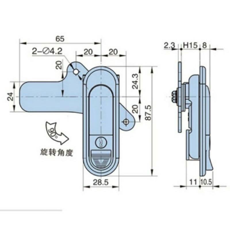 Khóa tủ điện AB301 các loại AB301-1-1, AB301-2-1, AB301-3-1 4