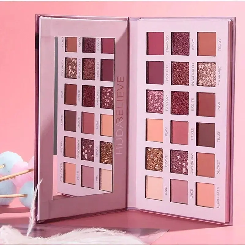 1 Piece Desert Rose Eye Shadow 18 Colors Pearlescent Matte Glitter Eyeshadow Palette Long Lasting Make Up Eyeshadow Beauty Eye Pallete