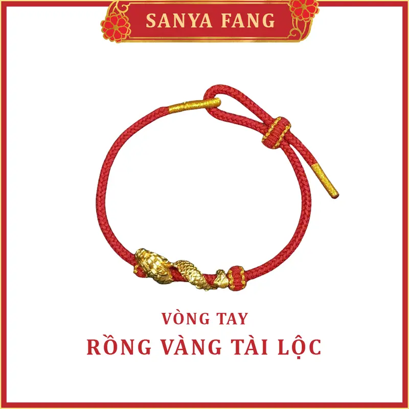 [Hộp quà] Vòng Tay Rồng Vàng Phong Thuỷ SANYA FANG - Mang Lại Sự Thịnh Vượng, May Mắn, Trí Tuệ 0
