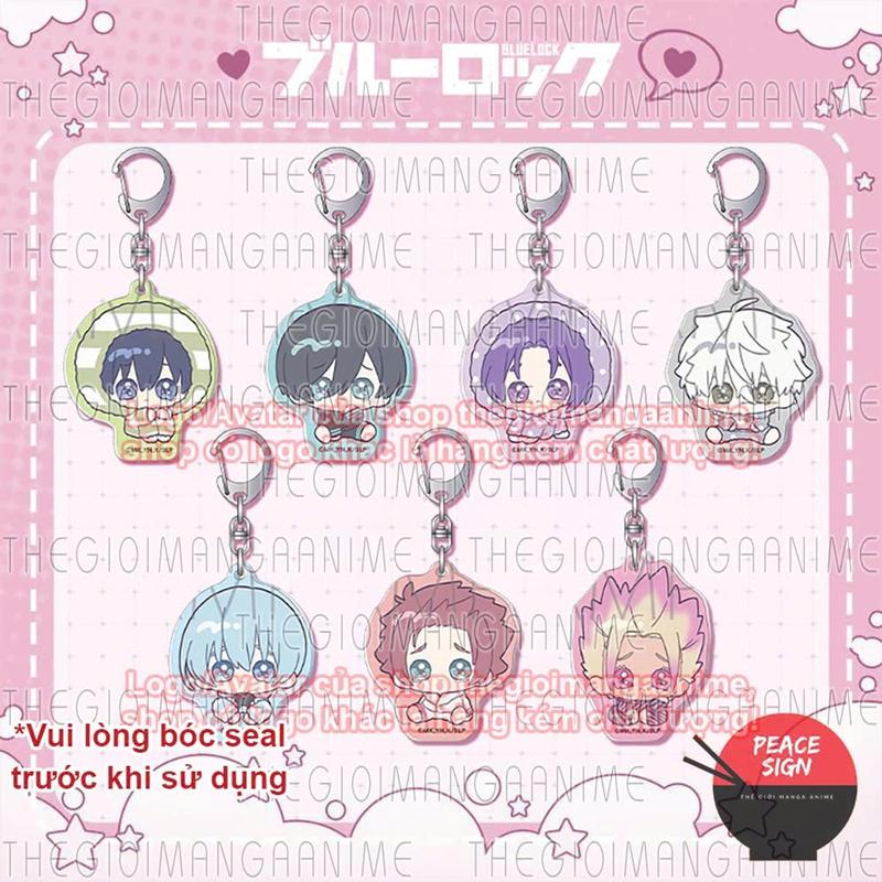 (MẮT KHÓC) Móc khoá BLUE LOCK in hình anime mica trong acrylic chibi xᶖnh xắn