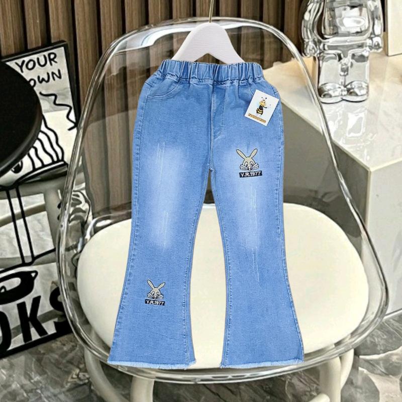 20-38 kg Quần jean bé gái , quần rin dáng loe, dáng vẩy bé gái cho các bé cao ốm/gầy quan ong 4
