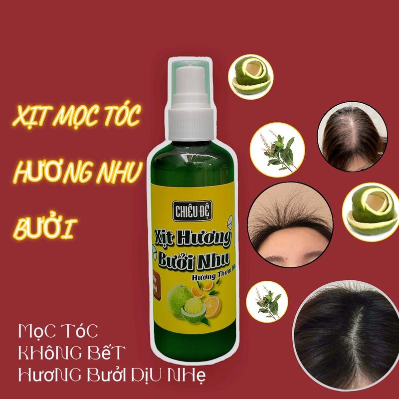 Xịt mọc tóc bưởi hương nhu vỏ cam giúp giảm rụng tóc và nhanh dài cho tóc nữ