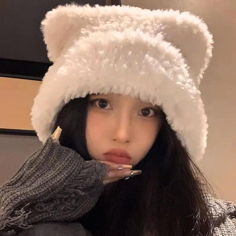 TGN140 Mũ Len Dệt Kim Dày Dặn Mẫu Mới Thời Trang Thu Đông Xinh Xắn Cho Bạn Nữ