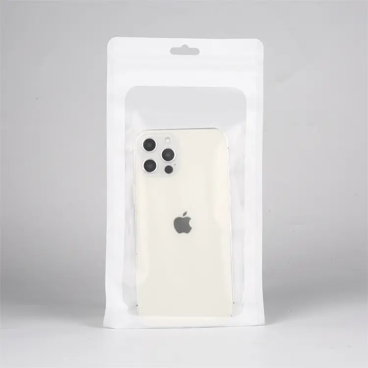 White Frosted Ziplock Bag Yin and Yang Window Sealed Bag Small Jewelry Packaging Bag Fishing Gear Bags Aluminum Foil Bag
