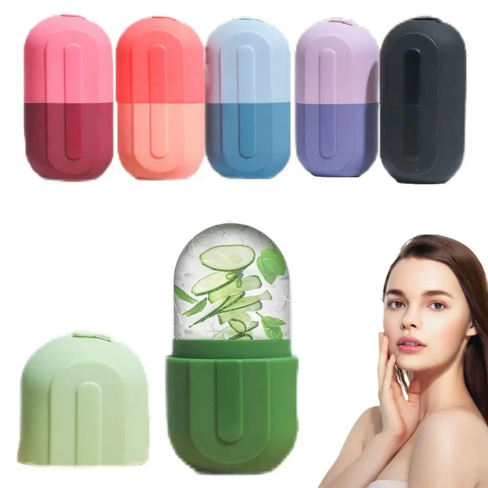 Upgraded Silicone Ice Roller for Face Beauty Skin Care Tools Face Lifting Contouring Ice Mold Reusable Ice Cube Trays Eyes and Neck