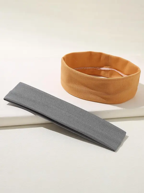 Solid Color Hair Band, Simple Wide Band Hair Band for Women & Girls, Fashion Hair Accessories for Gym Workout Running 5
