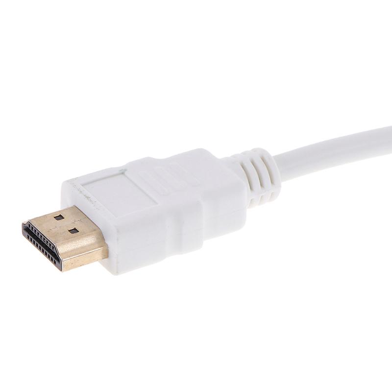 Product Introduction of 1Pcs HDMI to VGA converter adapter HD 1080P White 19