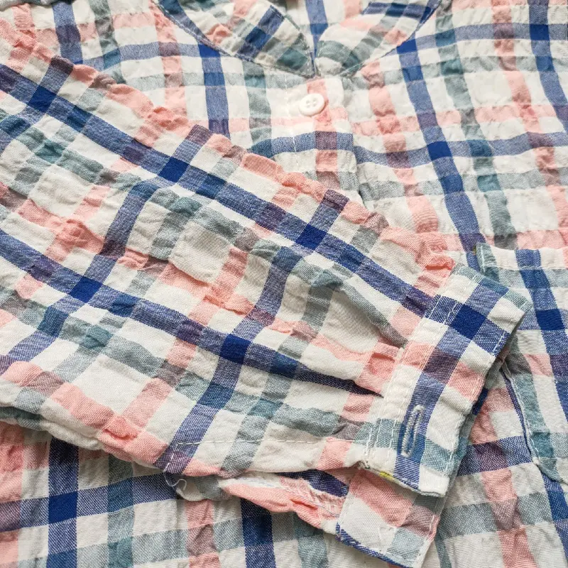 KEMEJA ANAK OVERSIZE CRINKLE 1-7 TAHUN WARNA EARTH TONE 4
