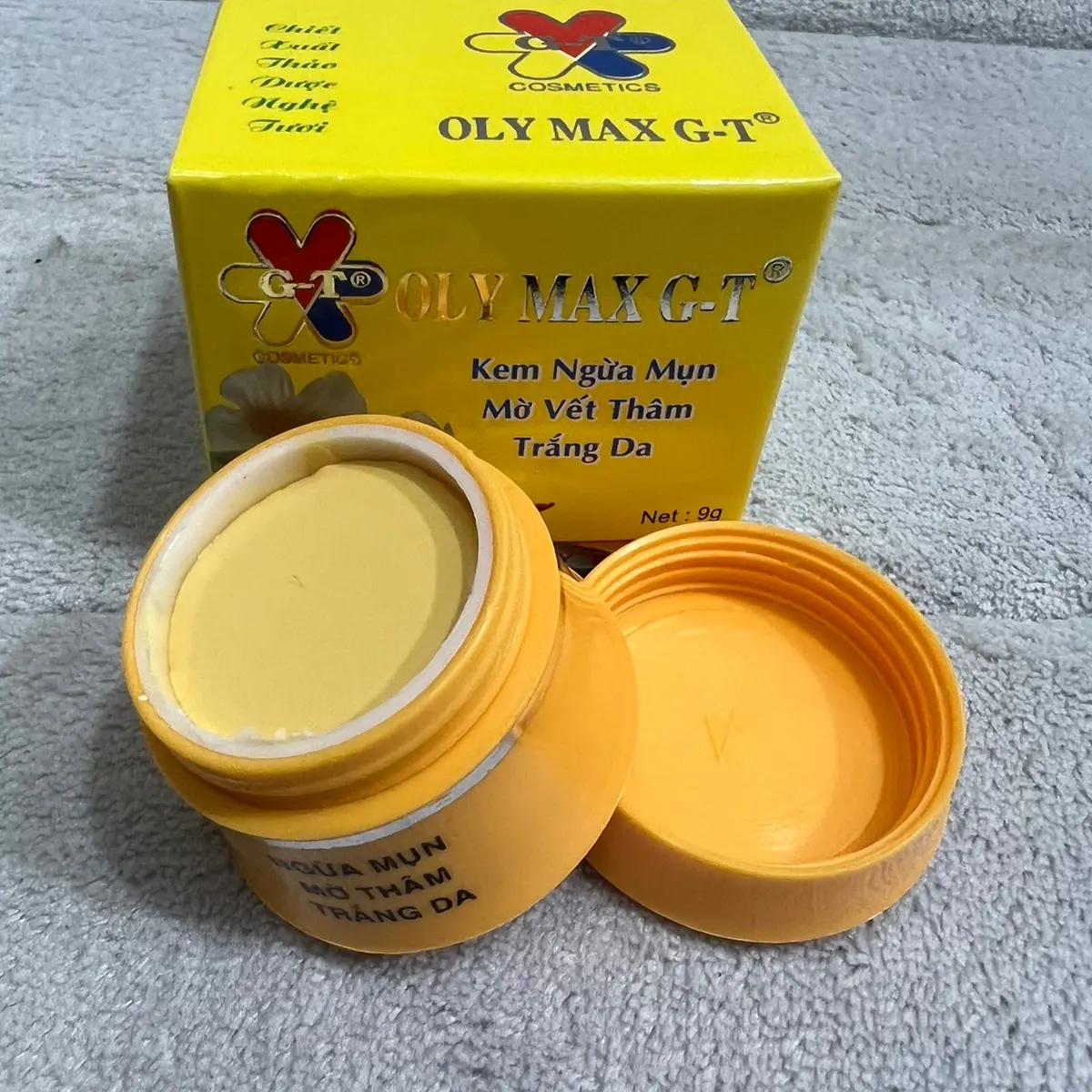 oly maxG-T kem ngừa mụn, mờ vết thâm , trắng da Không chứa paraben