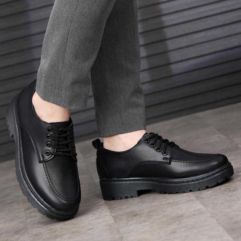 Giày đốc nam da mềm đế cao thanh lịch, đế cao su chống trơn