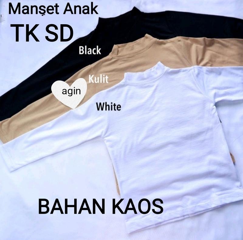 Product Introduction of Manset Anak Kaos PAUD TK SD 2-8 Tahun S M L Inner Dress Baju Dalaman Kids Cewek Cowok Laki Spandek Premium adem Lembut Nyerap Keringat 2