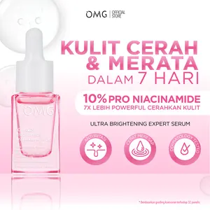 OMG Oh My Glow 10% Niacinamide Pro Tranexamic Acid Ultra Brightening Expert Serum 17 ml - Serum Mencerahkan, Glowing, Pemutih Wajah