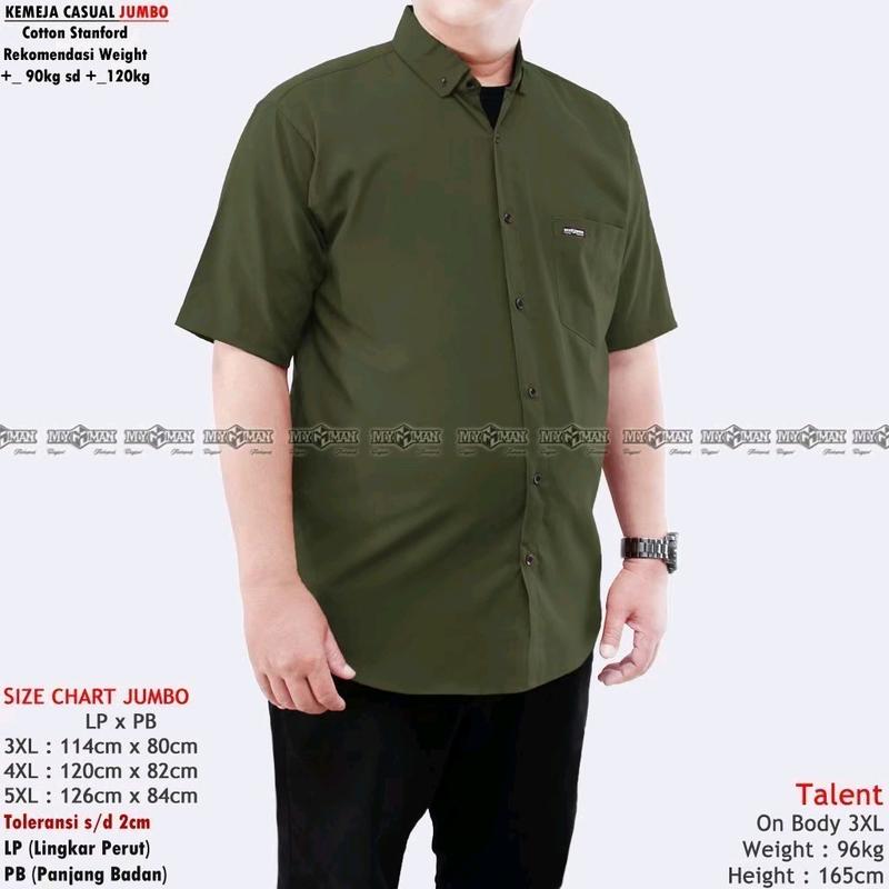 kemeja pendek jumbo original MY MAN 5
