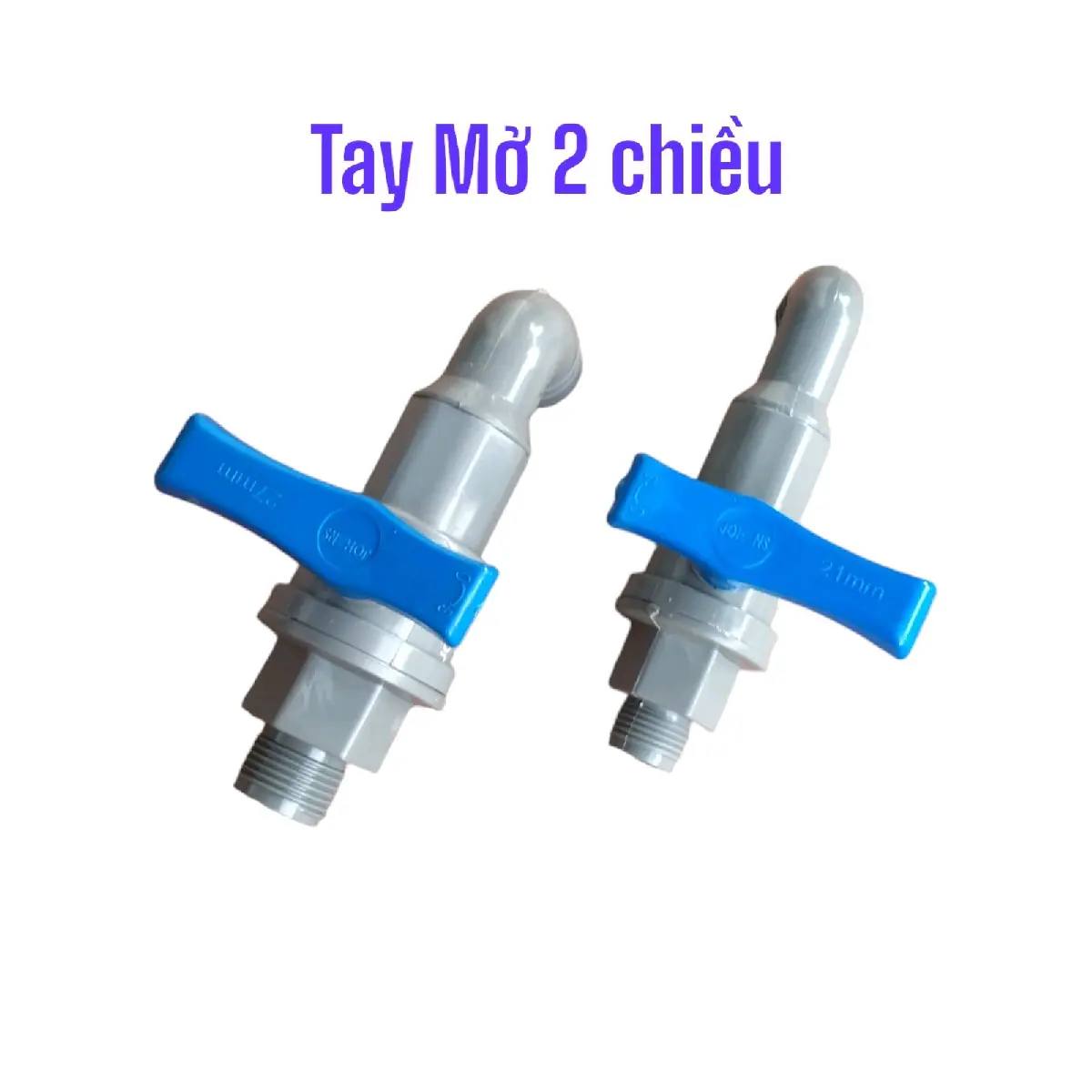 [ 2 Chiếc ] Vòi vườn JOHANS tay mở 2 chiều PVC dày dăn, phi 21 và 27 - Cho việc tưới cây trong vườn trở nên linh hoạt hơn