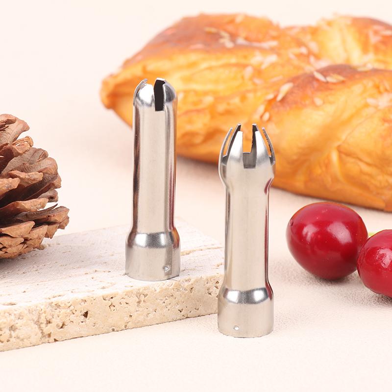 Product Introduction of [KKK]3pcs/Set Stainless Steel Durable Safe Cream Nozzle Cake Decoration Baking Nozzle DIY Cake Decorating Set Cream Dispenser 19
