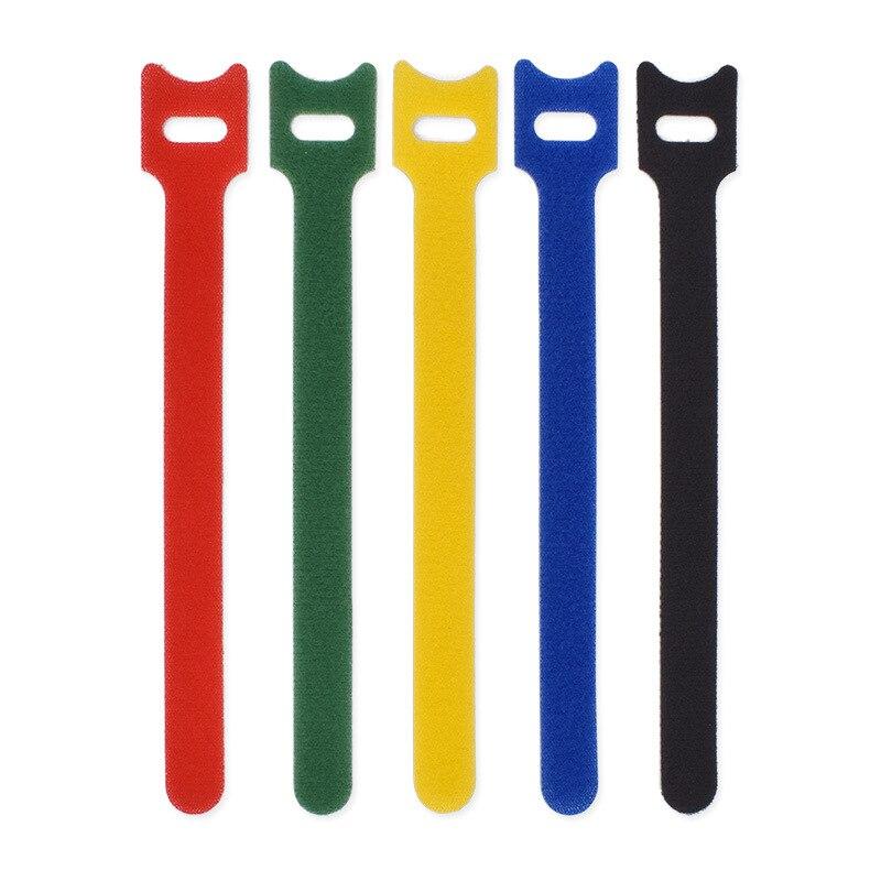 50pcs Reusable Cable Tie with Adjustable Wire Data Cable Storage Cable Management Belt Plant Strap Nylon Belt Velcro Furniture 2