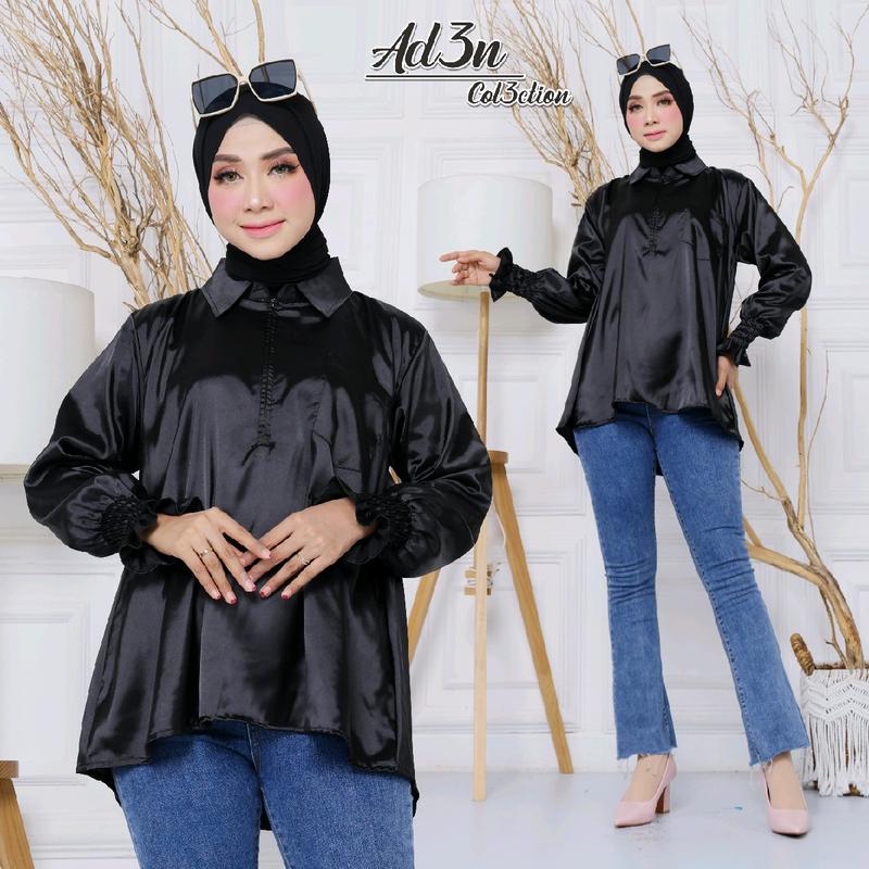 Kemeja Wanita Casual dan Formal Satin Silk Premium Standar Nyaman 7