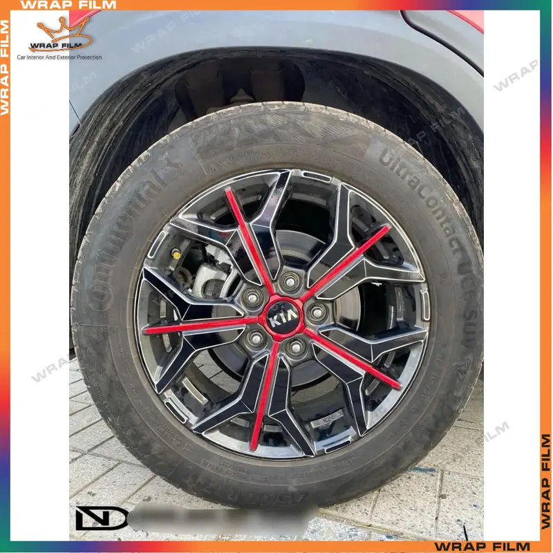 GIÁ BAO GỒM  BÁNH Bộ Decal dán mâm Seltos(5bánh) 8