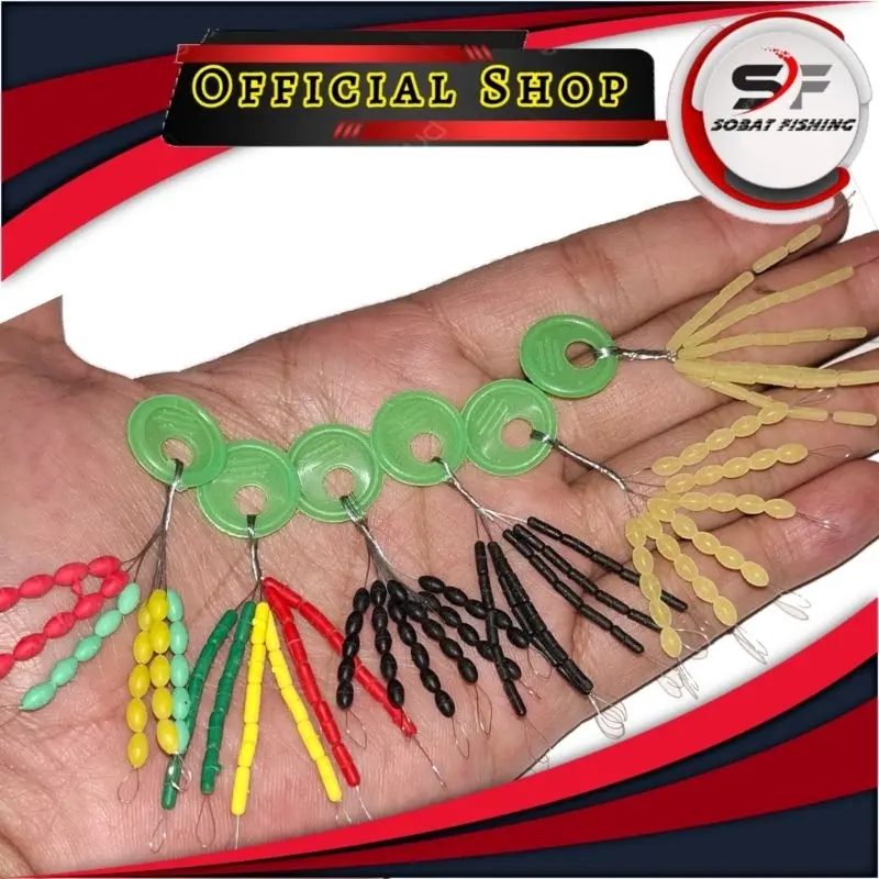 Stoper Pancing 1 Set 30 Biji TERLARIS Cocok untuk Reel, Umpan, Joran, Lure