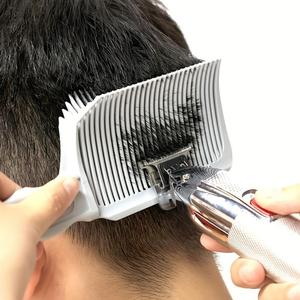プロ仕様フェードコーム、プラスチック製で耐熱性のあるピン、トップス用メンズヘアカットコーム（ひげ・ムースタッシュ用）、ヘアスタイリングツール、注目商品