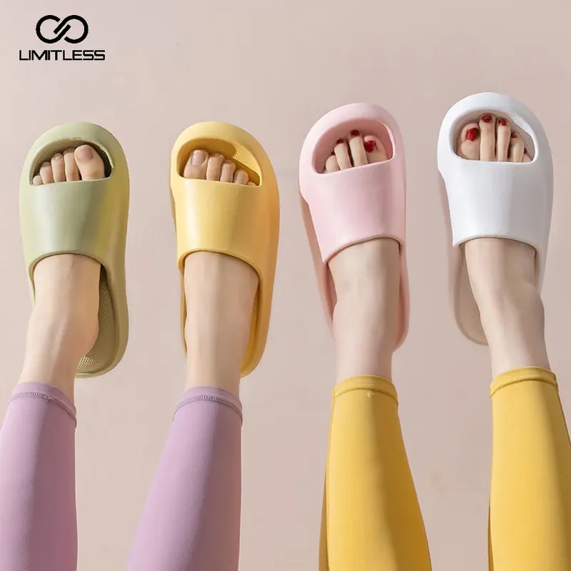 Sandal Slop Wanita Nagita Kekinian Ringan Sendal Slop Cewek Premium Lucu Fashion Korea Aesthetic Eva Sendall Shoes sandal  tapak  tinggi  dan  tebal 2
