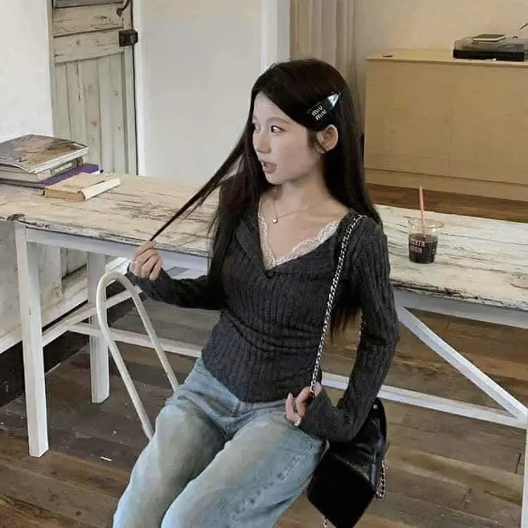 Áo tăm ren dài tay A4848 Nana Nana21 Nữ Woman