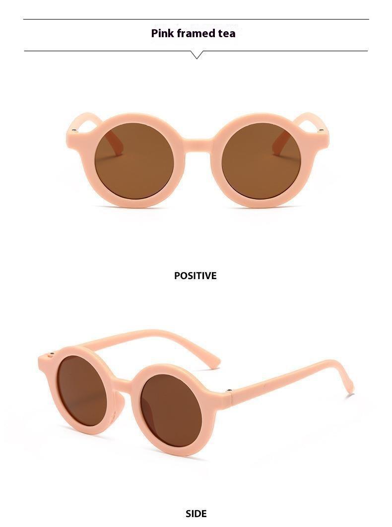Product Introduction of Popular children's sunglasses trend retro baby Korean version boys and girls sunglasses cat poop coffee 10