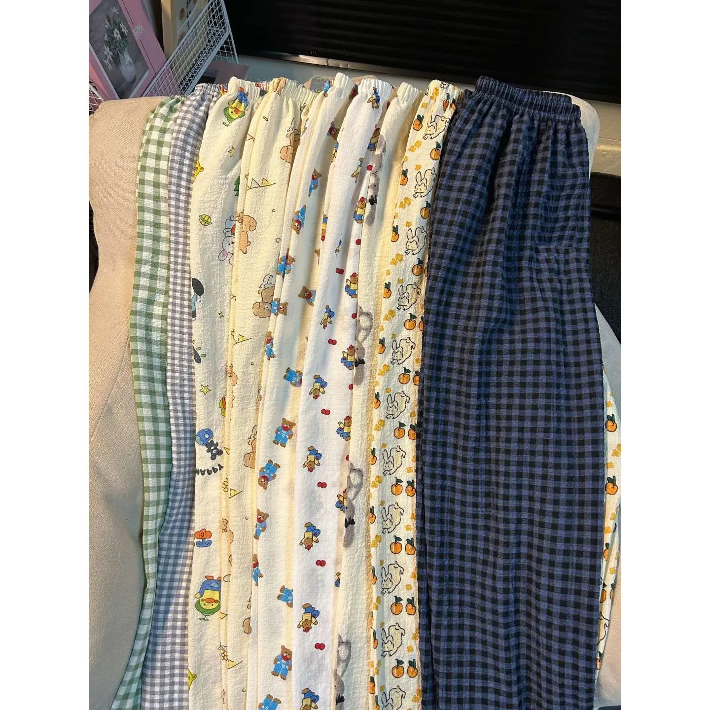 Pajamas Women's Summer Popular Pajama Pants Trousers Comfortable Baby Cotton Fashion Floral Sweet Printed Walking Home Pants