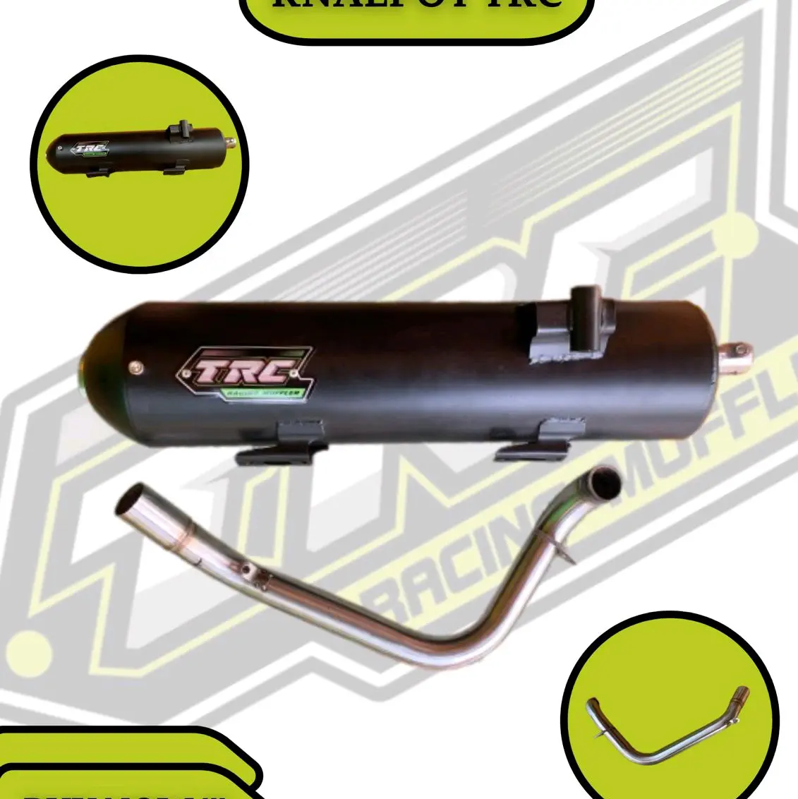 Knalpot Original Produk TRC Racing Muffler Competition Vario125 old bohlam vario125led vario150led vario125-150new PNP Motor