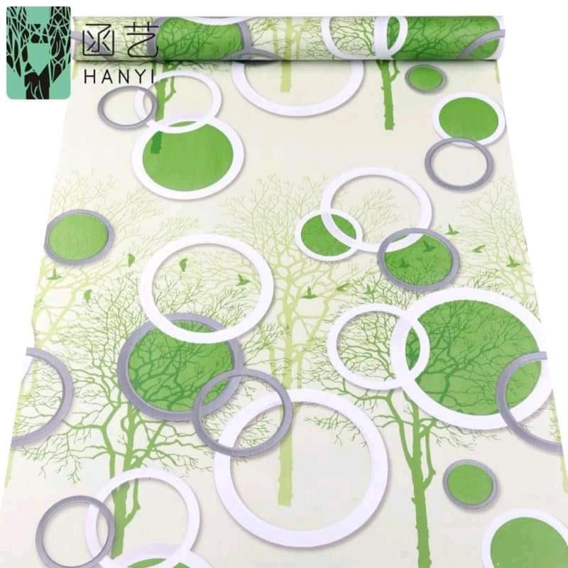 10 mét giấy dán tường có keo sẵn khổ rộng 45cm, mẫu Ô TRÒN 1
