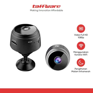 Taffware Mini WiFi IP Camera CCTV Wide Angle Nightvision 1080P - A9NV