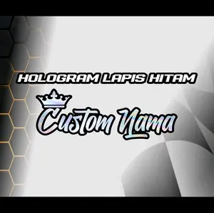 STIKER CUSTOM NAMA MAHKOTA CUTTING Paper Stationery