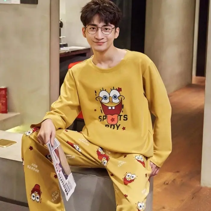 baju tidur setelan pp piyama pria dewasa fashion motif