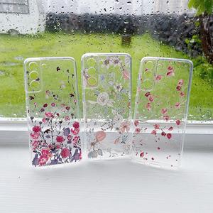 Transparent Soft Case For Samsung Galaxy A05 A06 A16 A15 A26 A25 A36 A56 A55 A22 A32 4G 5G Floral Cover