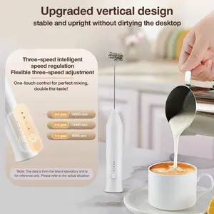 Hand Mixer Mini Mixer Pengocok Susu Milk Frother High Speed Rechargeable Type-C