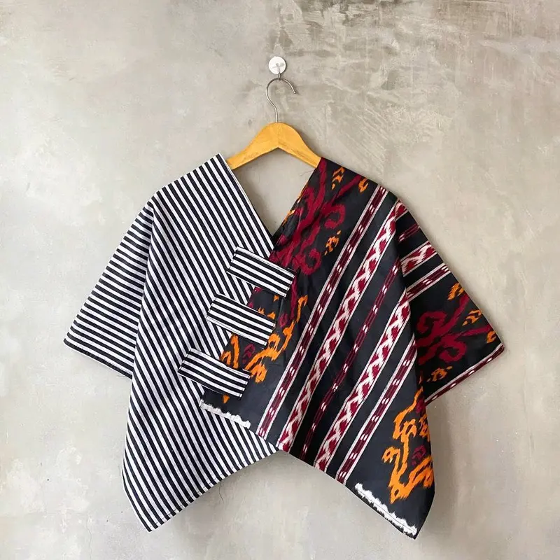 CROP TOP BATIK ATASAN WANITA OUTER LUCU corduroy 4