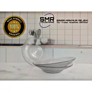6 PCS PIRING KUE KECIL KACA BENING POLOS UKURAN 15 CM