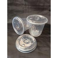 Gambar Gelas Oval uk 14 Oz tutup datar - - dari Anugrah Plastik_NEW Kota Surabaya 2 Tokopedia