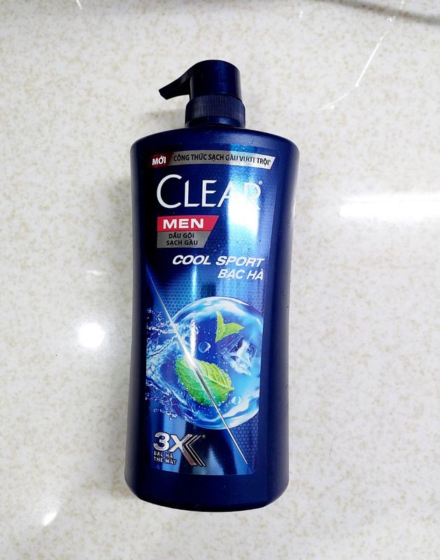 Dầu Gội Clear Men Sạch Gàu Cool Sport Bạc Hà 900g (Mới) Dưỡng Tóc
